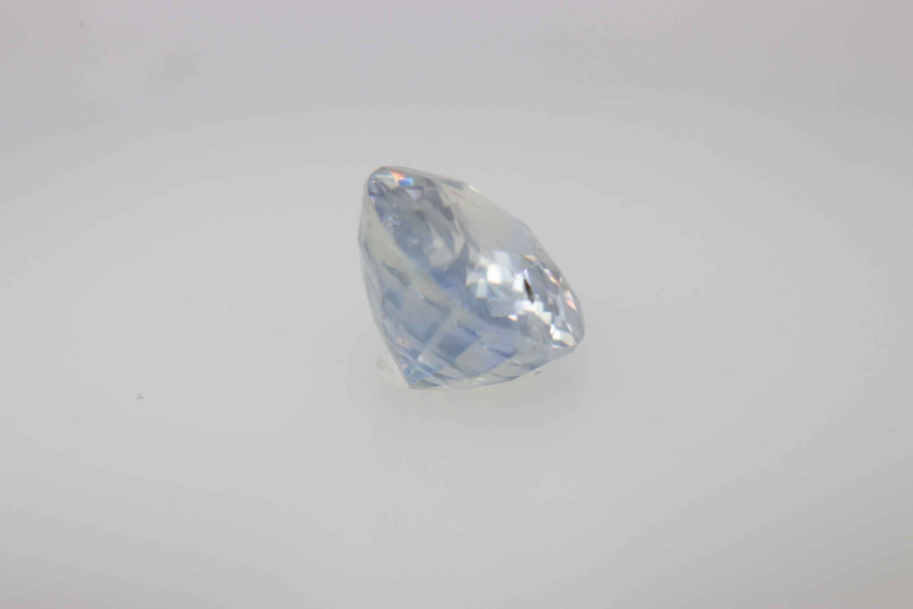 1.5ct Alice Blue Sapphire Vs1 Oval Shape (7.6x5.8x3.8 mm) Unheated gemstone from Sri Lanka