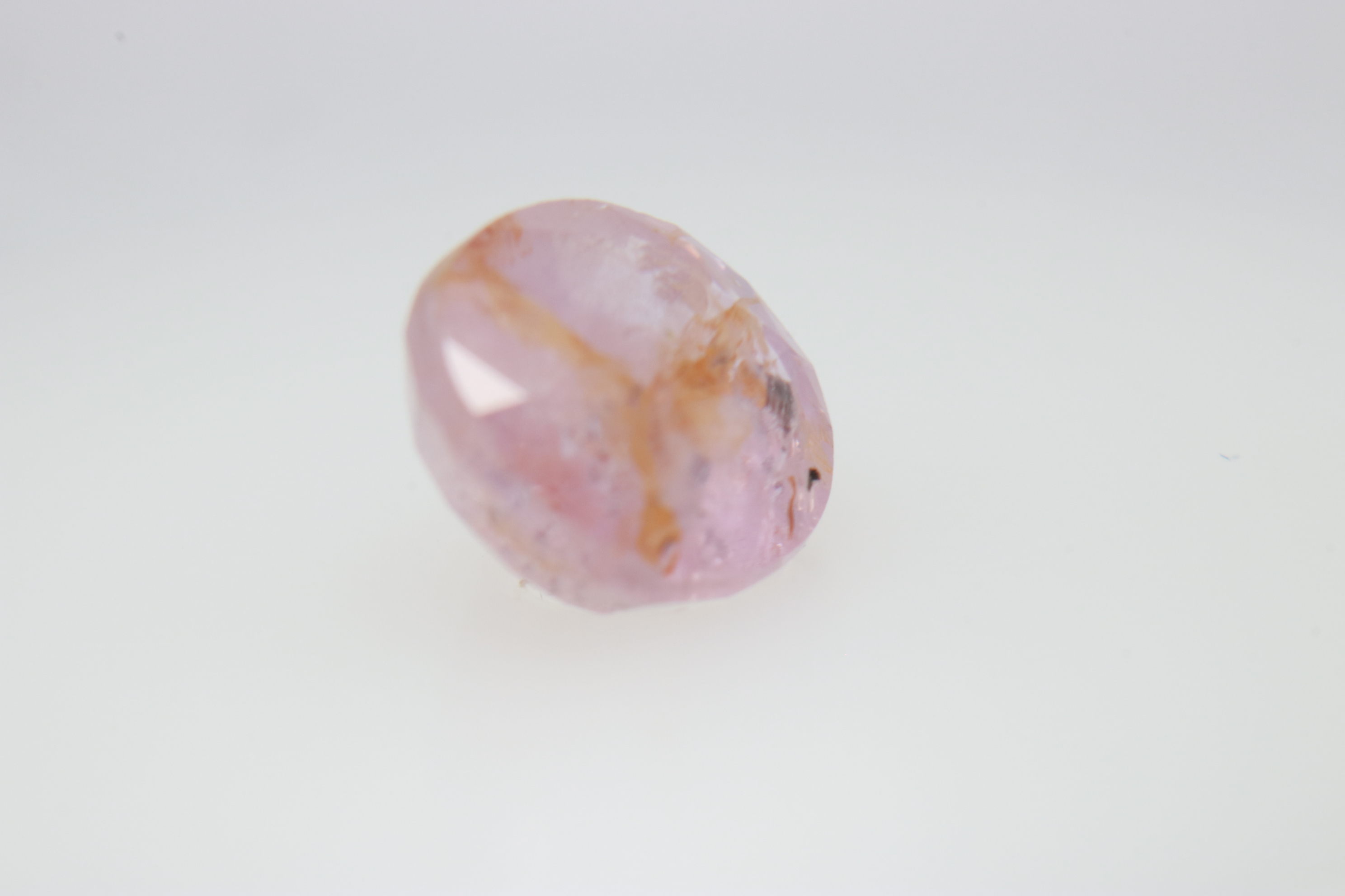 2.2ct Hot Pink Sapphire Twinning wisp Oval Shape (7.8x6.8x4.5 mm) Unheated gemstone from Sri Lanka