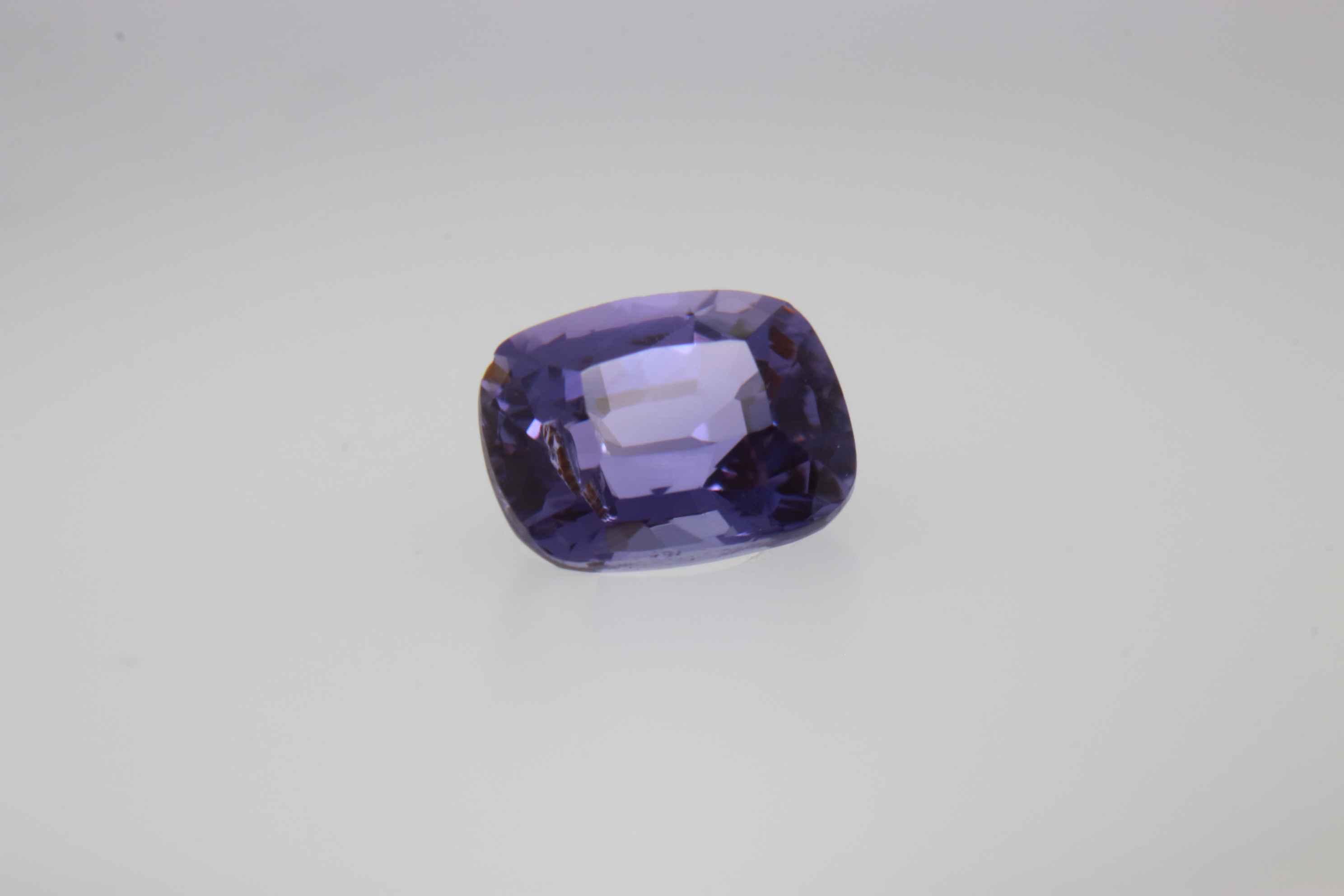 0.85ct Alice Blue Sapphire VSI Fancy Cushion Shape (5.6x4.2x3.3 mm) Unheated gemstone from Sri Lanka