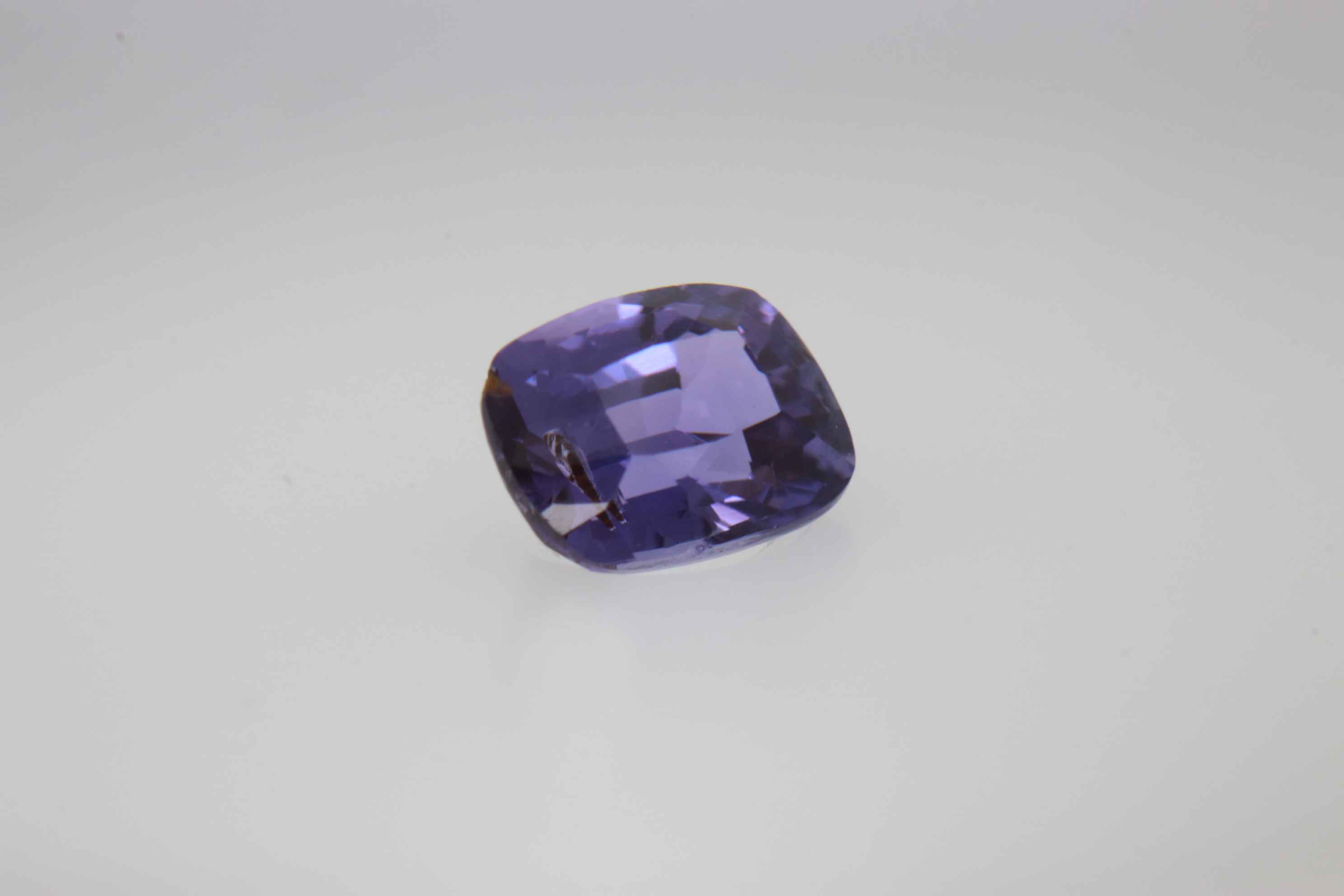 0.85ct Alice Blue Sapphire VSI Fancy Cushion Shape (5.6x4.2x3.3 mm) Unheated gemstone from Sri Lanka