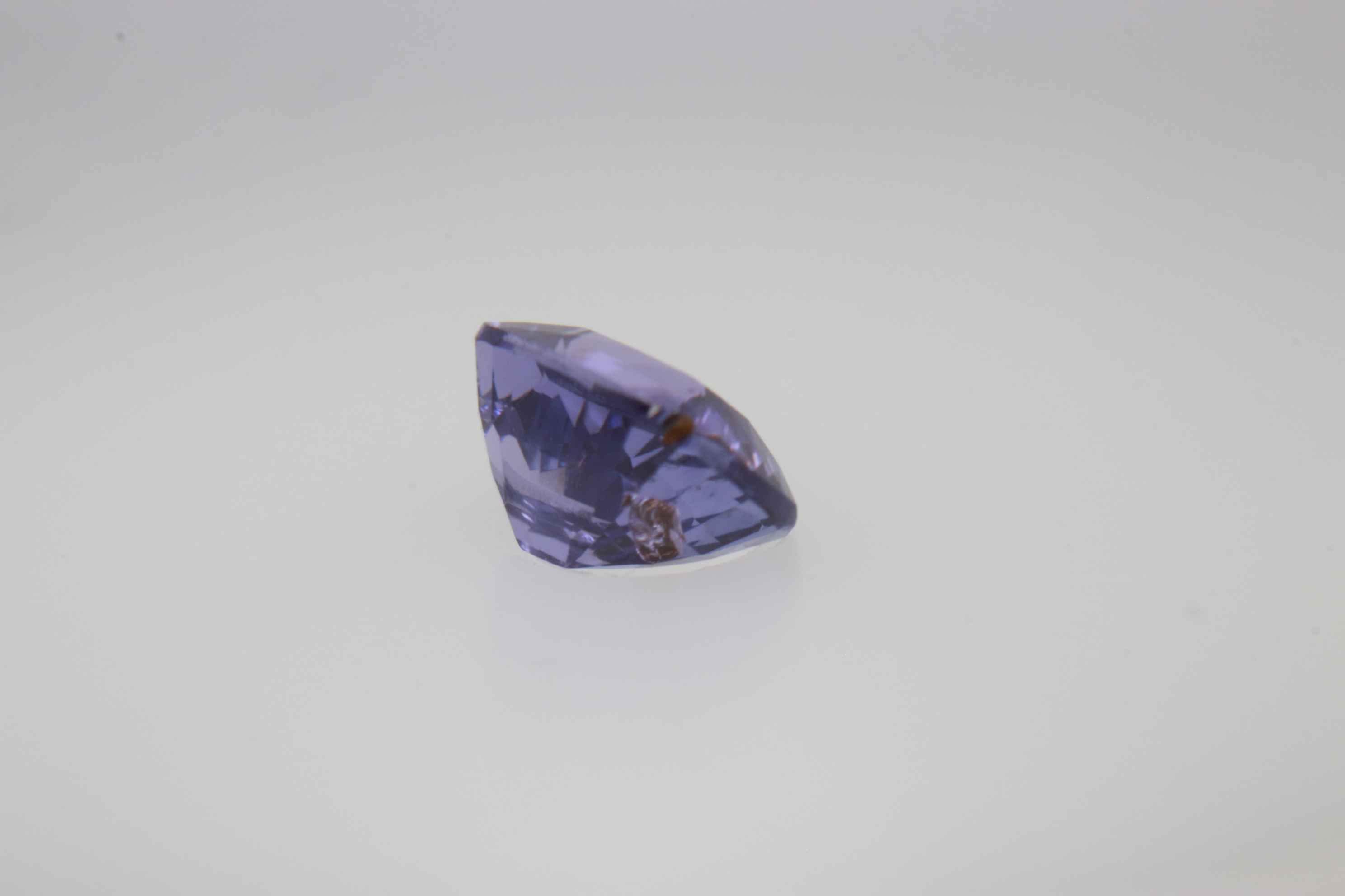 0.85ct Alice Blue Sapphire VSI Fancy Cushion Shape (5.6x4.2x3.3 mm) Unheated gemstone from Sri Lanka