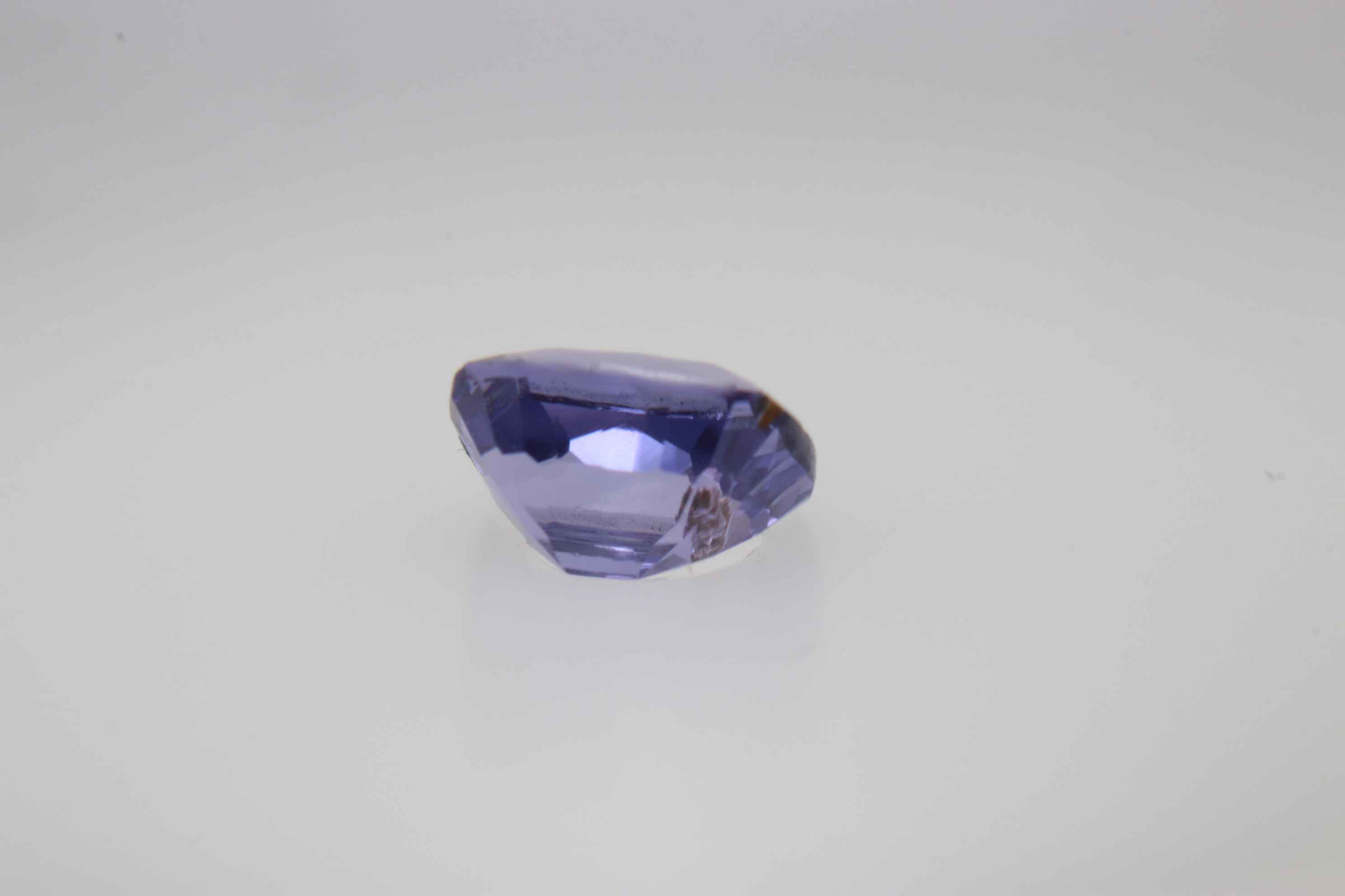 0.85ct Alice Blue Sapphire VSI Fancy Cushion Shape (5.6x4.2x3.3 mm) Unheated gemstone from Sri Lanka