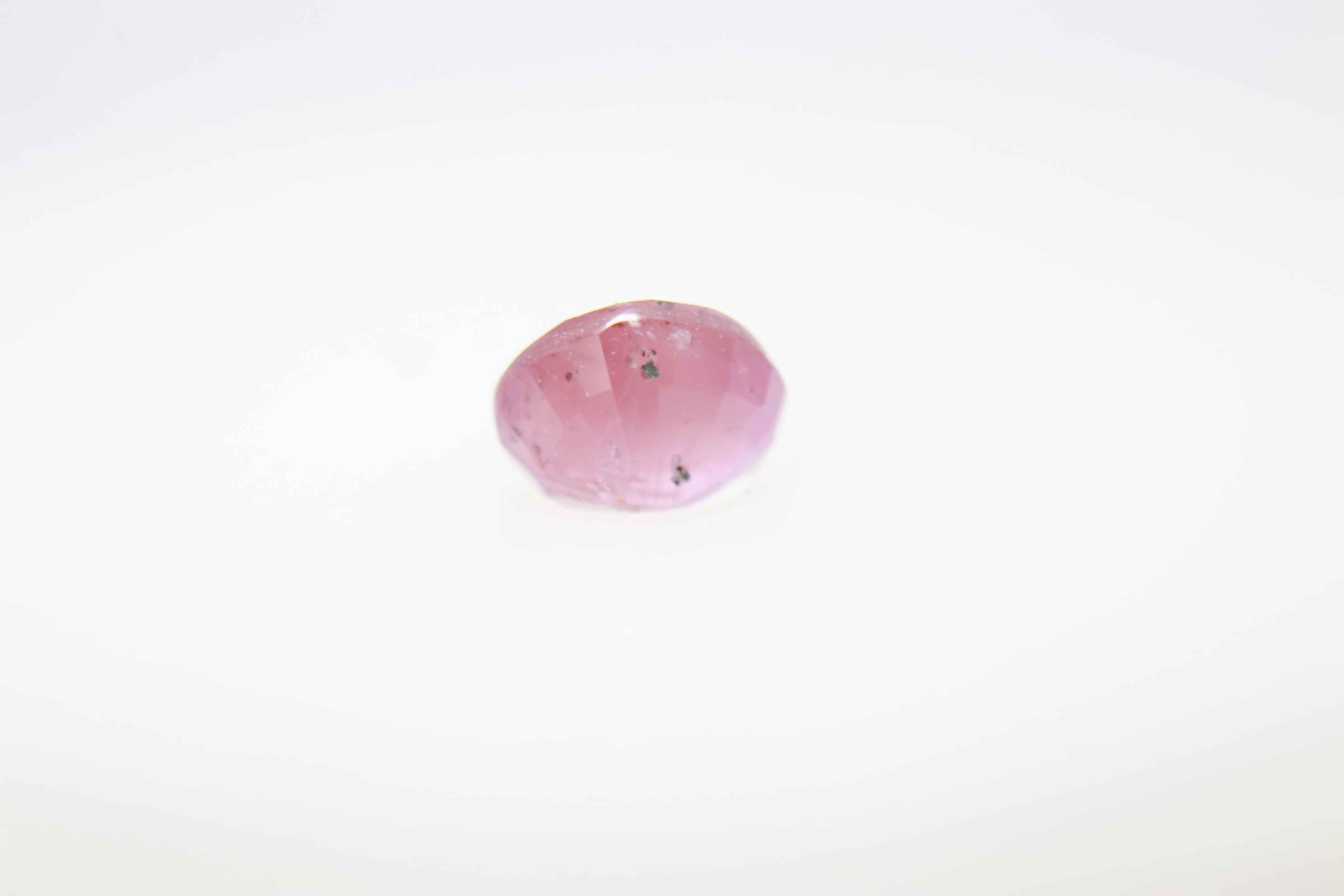 0.5ct Alice Blue Padparadscha SI1 Oval Shape (4.9x3.8x2.8 mm) Unheated gemstone from Sri Lanka