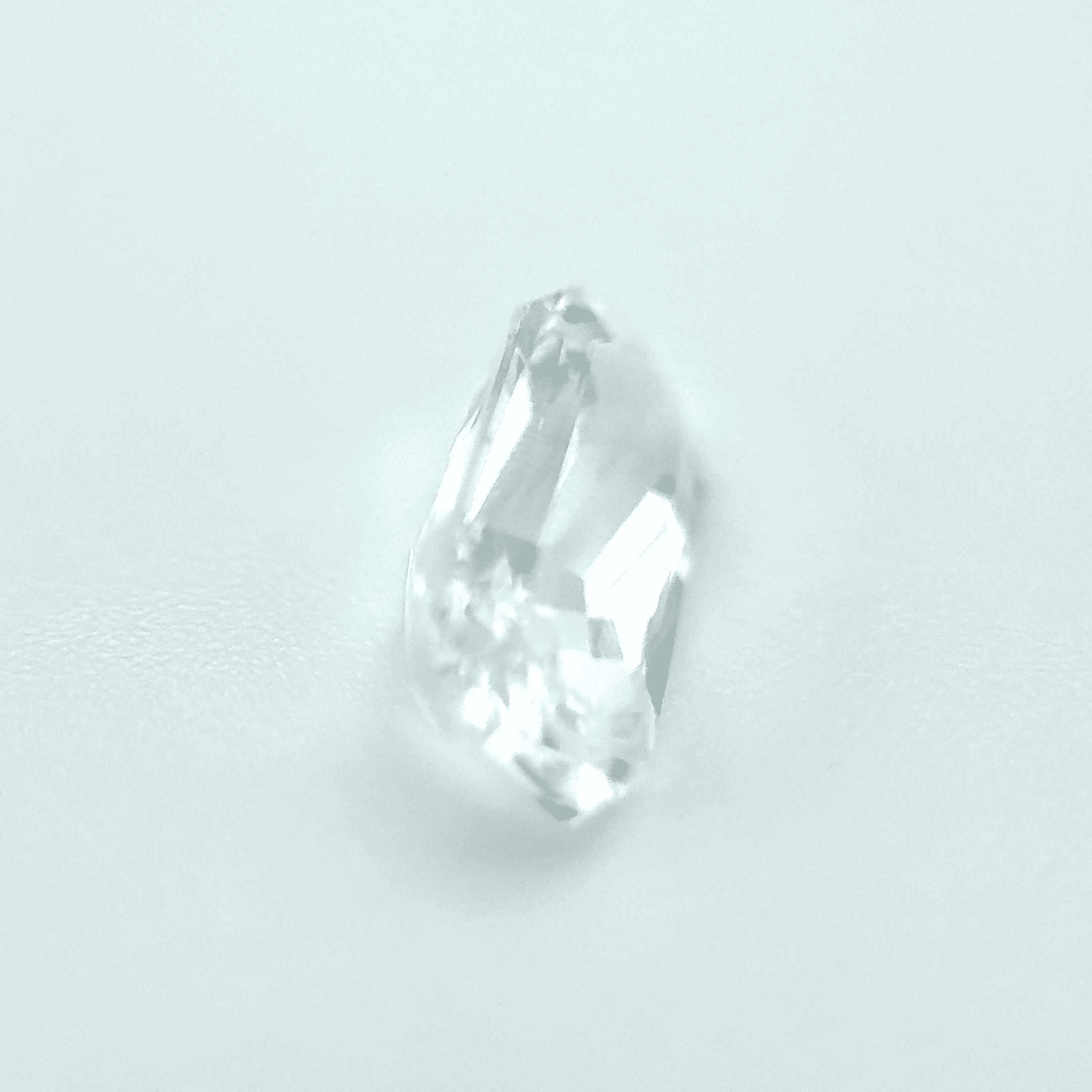 1.8ct White Sapphire VVS Emerald Shape (9.3x4.5x4 mm) Unheated gemstone from Sri Lanka
