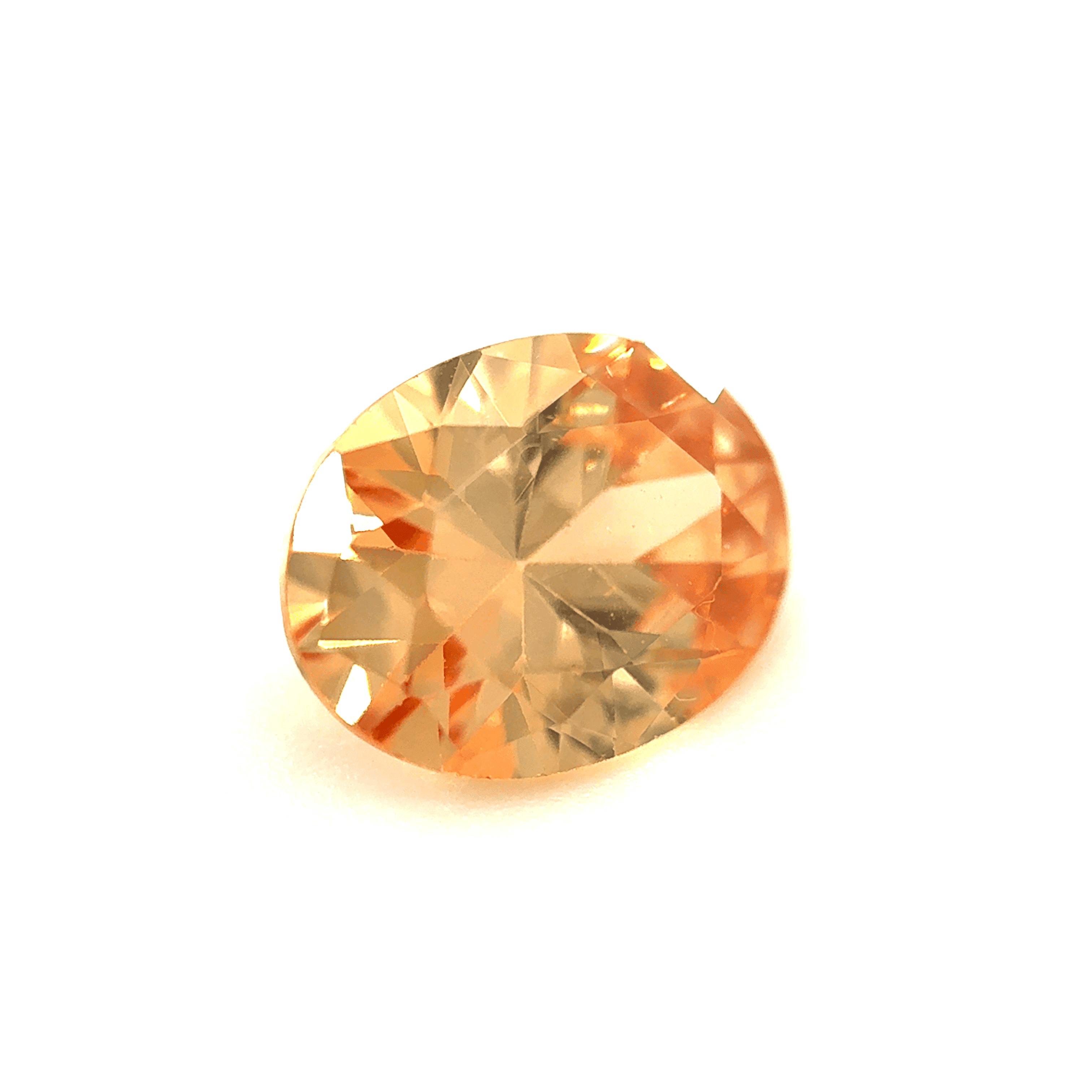 3ct Pale Goldenrod Tourmaline VVS1 Oval Shape (8.9x6.8x4.3 mm) Unheated gemstone from Sri Lanka