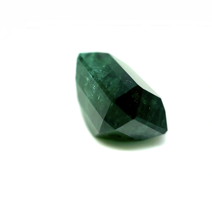8.95ct Dark Green Emerald Twinning wisp Emerald Shape (14x10x9.4 mm) Unheated gemstone from Zambia