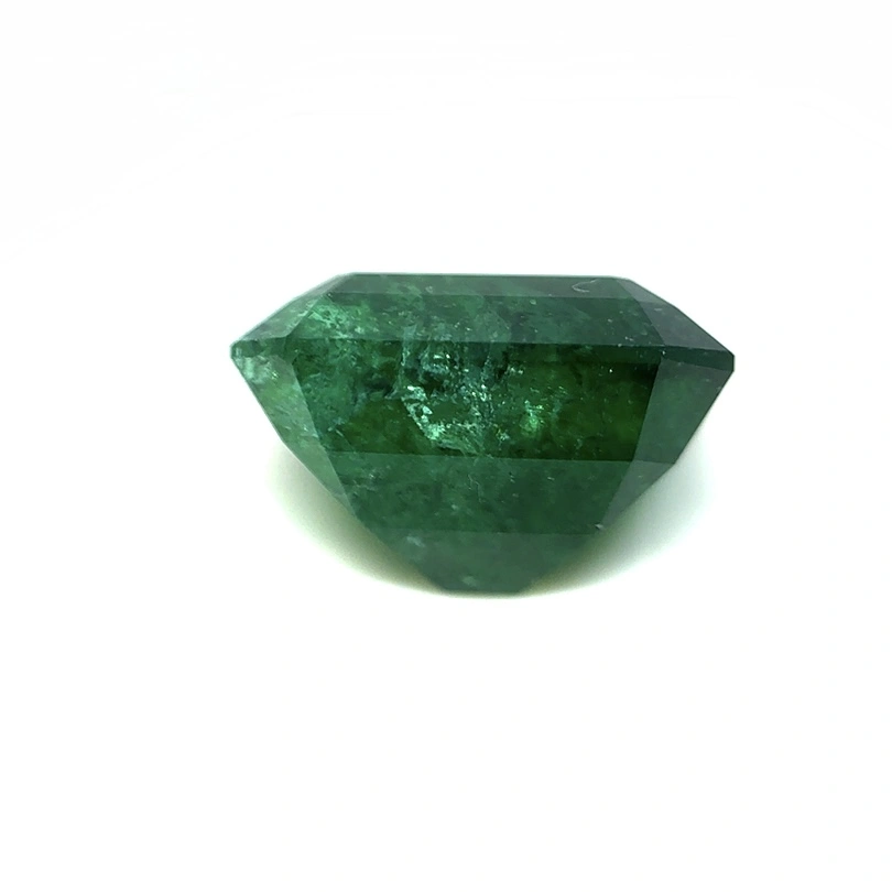 8.95ct Dark Green Emerald Twinning wisp Emerald Shape (14x10x9.4 mm) Unheated gemstone from Zambia