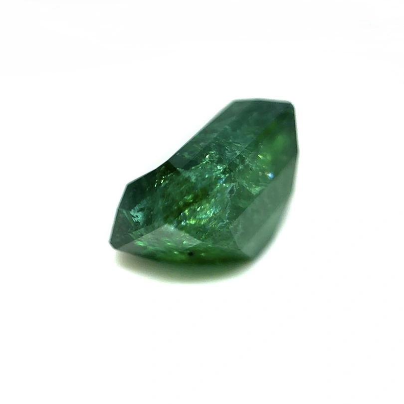 8.95ct Dark Green Emerald Twinning wisp Emerald Shape (14x10x9.4 mm) Unheated gemstone from Zambia