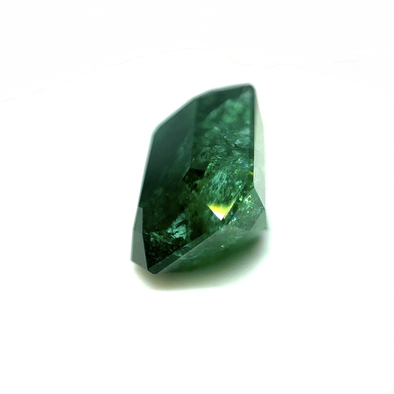 8.95ct Dark Green Emerald Twinning wisp Emerald Shape (14x10x9.4 mm) Unheated gemstone from Zambia
