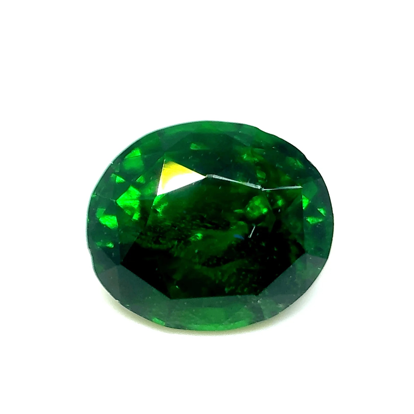 1.98ct Forest Green Garnet Vs Oval Shape (7.82x6.63x5.11 mm) Unheated gemstone from Sri Lanka