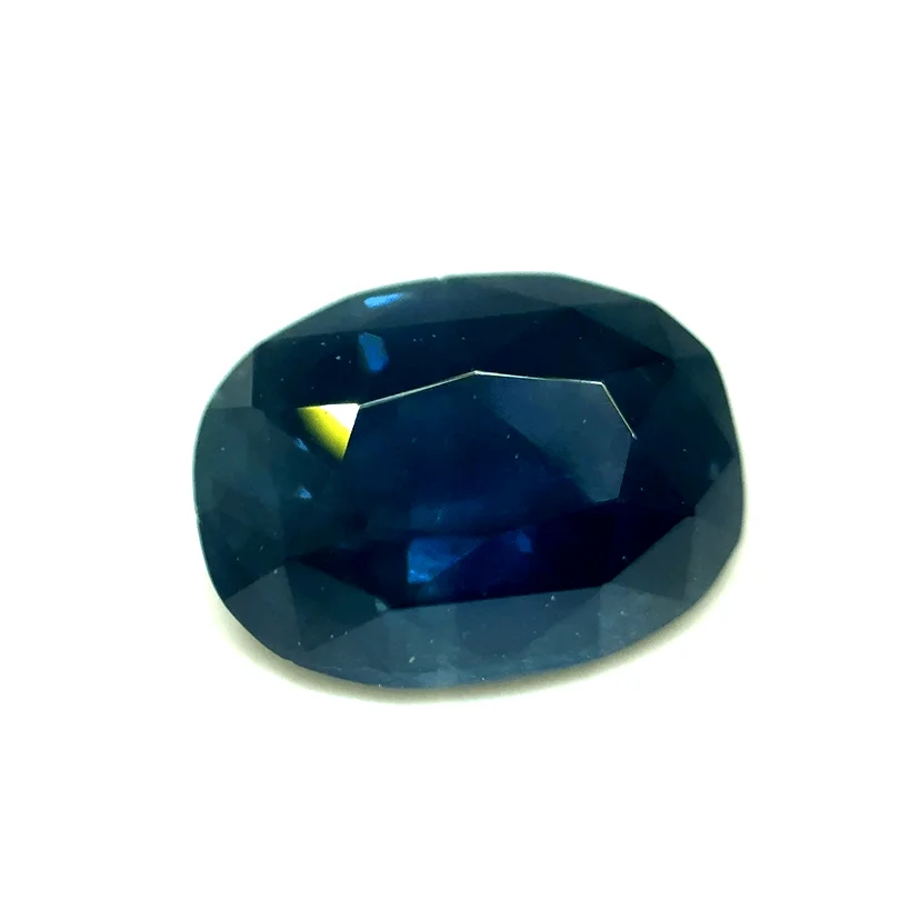 2.10ct Dark Slate Blue Sapphire VVS Antique Cushion Shape (9x6x5 mm) Heated gemstone from Sri Lanka