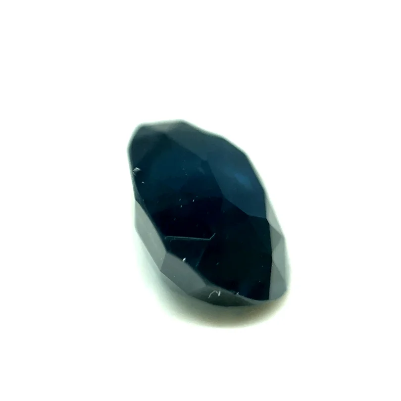 2.10ct Dark Slate Blue Sapphire VVS Antique Cushion Shape (9x6x5 mm) Heated gemstone from Sri Lanka