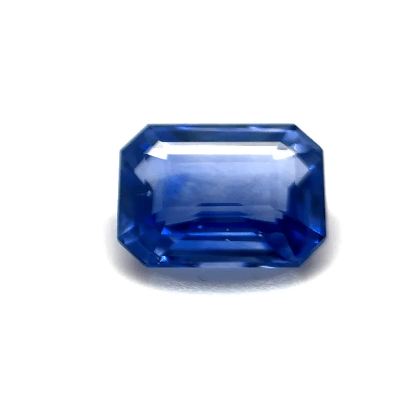 1.3ct Blue Sapphire Flawless (fl) Emerald Shape (7.1x4x3 mm) Unheated gemstone from Sri Lanka