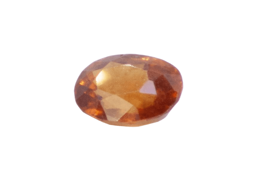 3ct Orange Citrine VVS Oval Shape (9.4x7.3x5 mm) Unheated gemstone from Sri Lanka