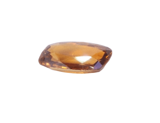 3ct Orange Citrine VVS Emerald Shape (12.1x7.4x4.1 mm) Unheated gemstone from Sri Lanka