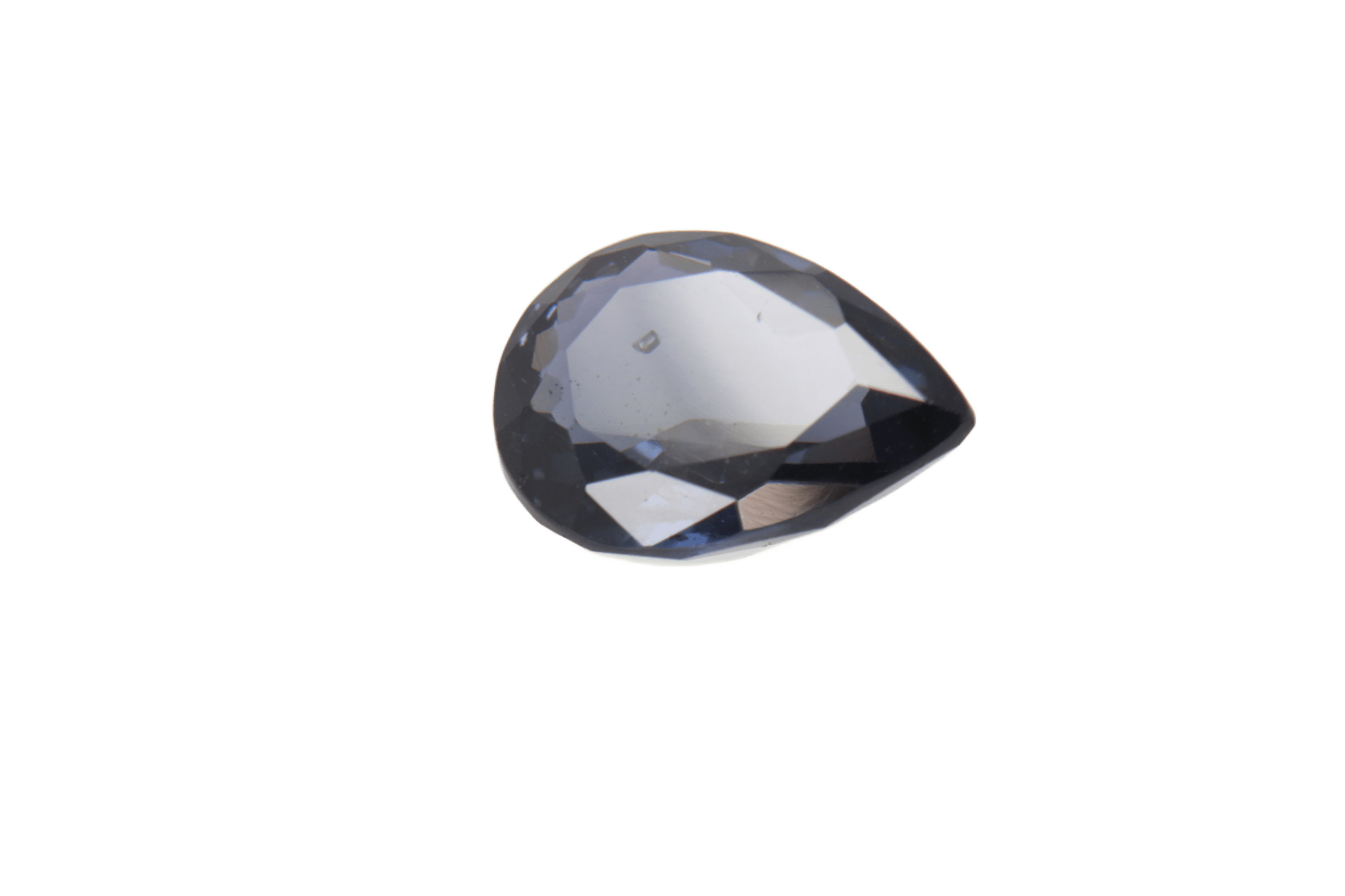 1.4ct Dark Blue Spinel SI1 Pear Shape (6x7.9x3.3 mm) Unheated gemstone from Sri Lanka