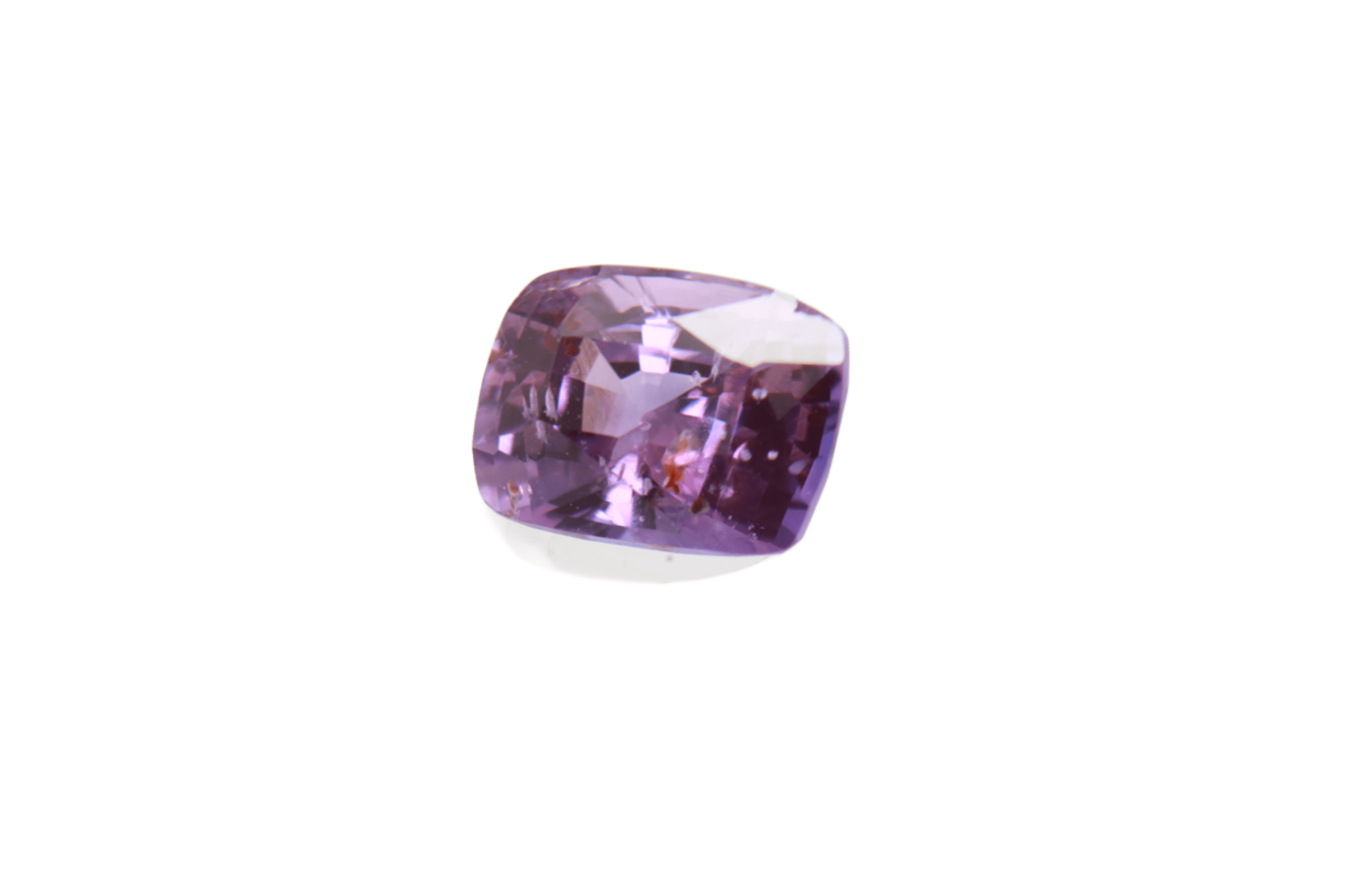 0.8ct Purple Sapphire Vs Fancy Cushion Shape (5.5x4.4x3.5 mm) Unheated gemstone from Sri Lanka