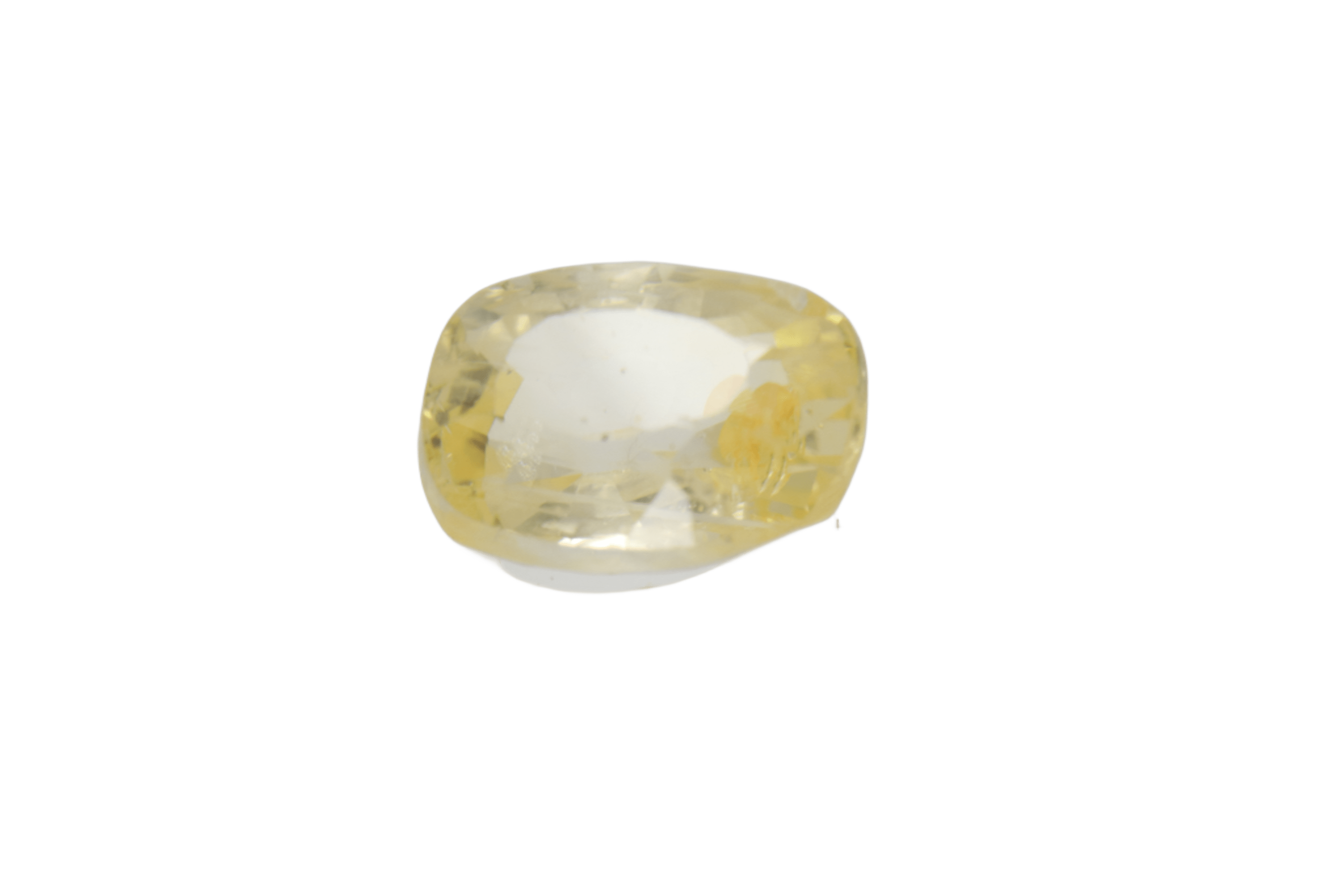1.3ct Yellow Sapphire VVS1 Emerald Shape (6.7x5.2x3.6 mm) Unheated gemstone from Sri Lanka