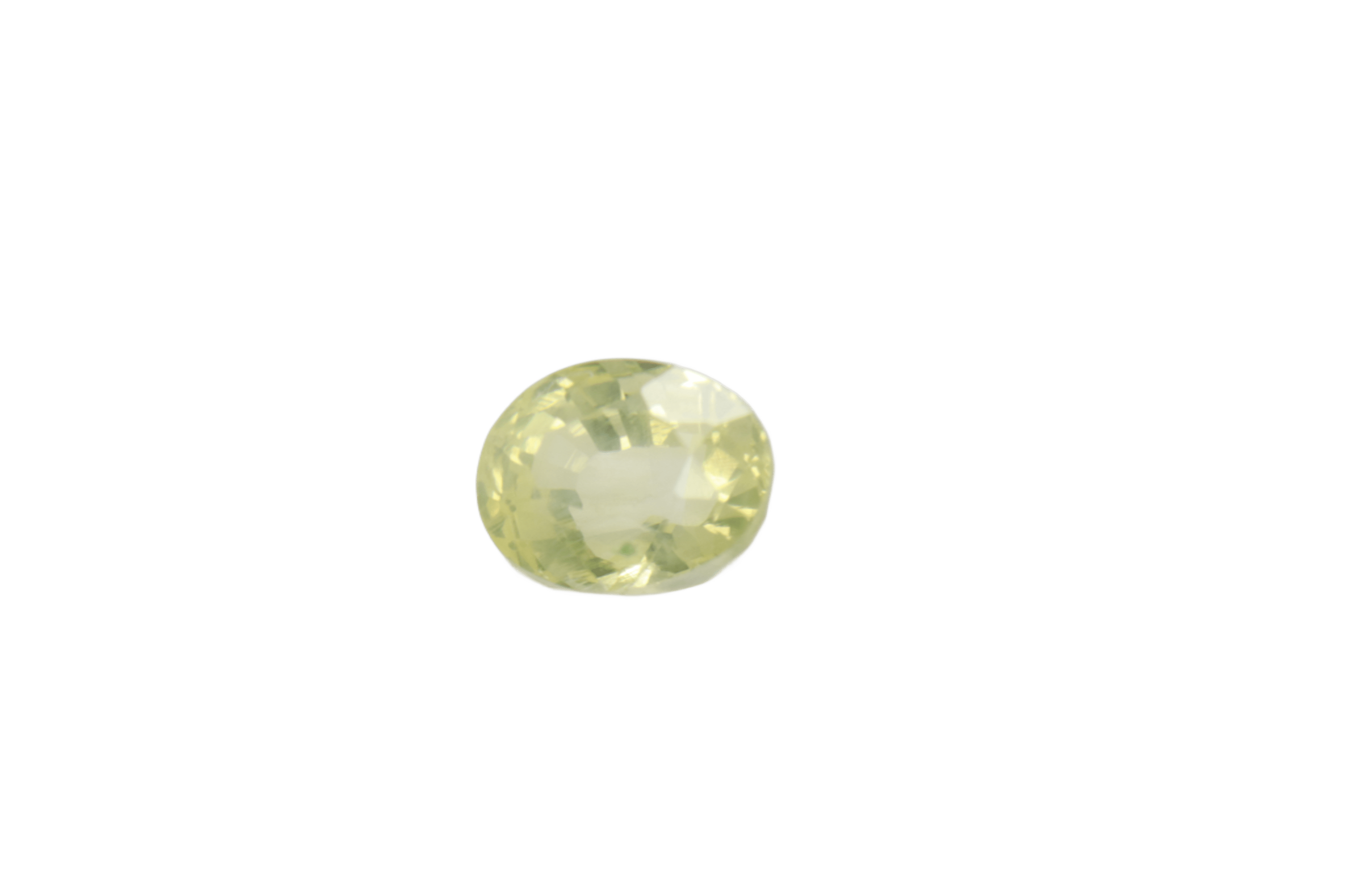 0.5ct Yellow Sapphire VVS Oval Shape (4.4x3.3x2.9 mm) Unheated gemstone from Sri Lanka