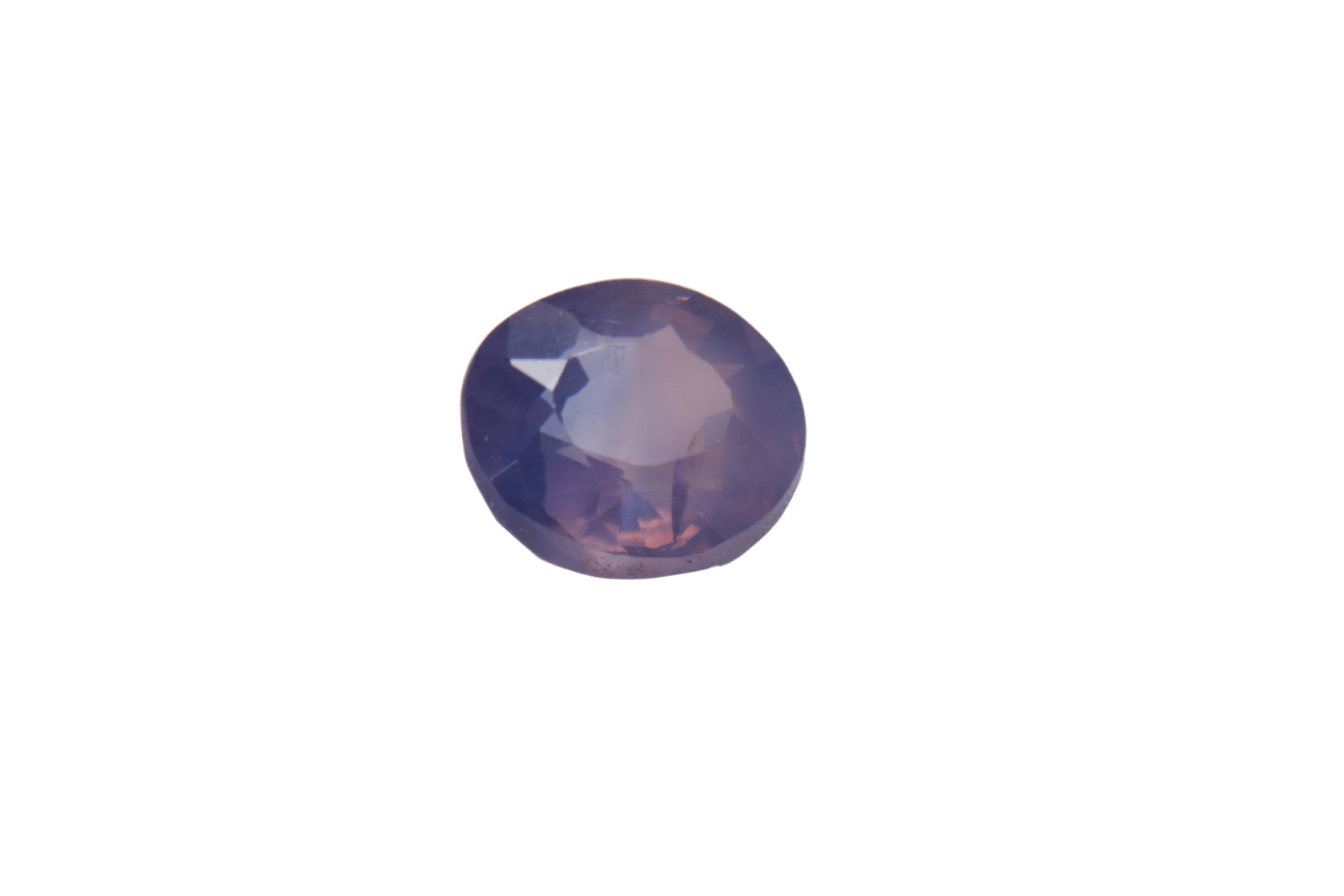 0.85ct Lavender Blush Sapphire VVS Round Shape (0x4.9x5.3 mm) Unheated gemstone from Sri Lanka
