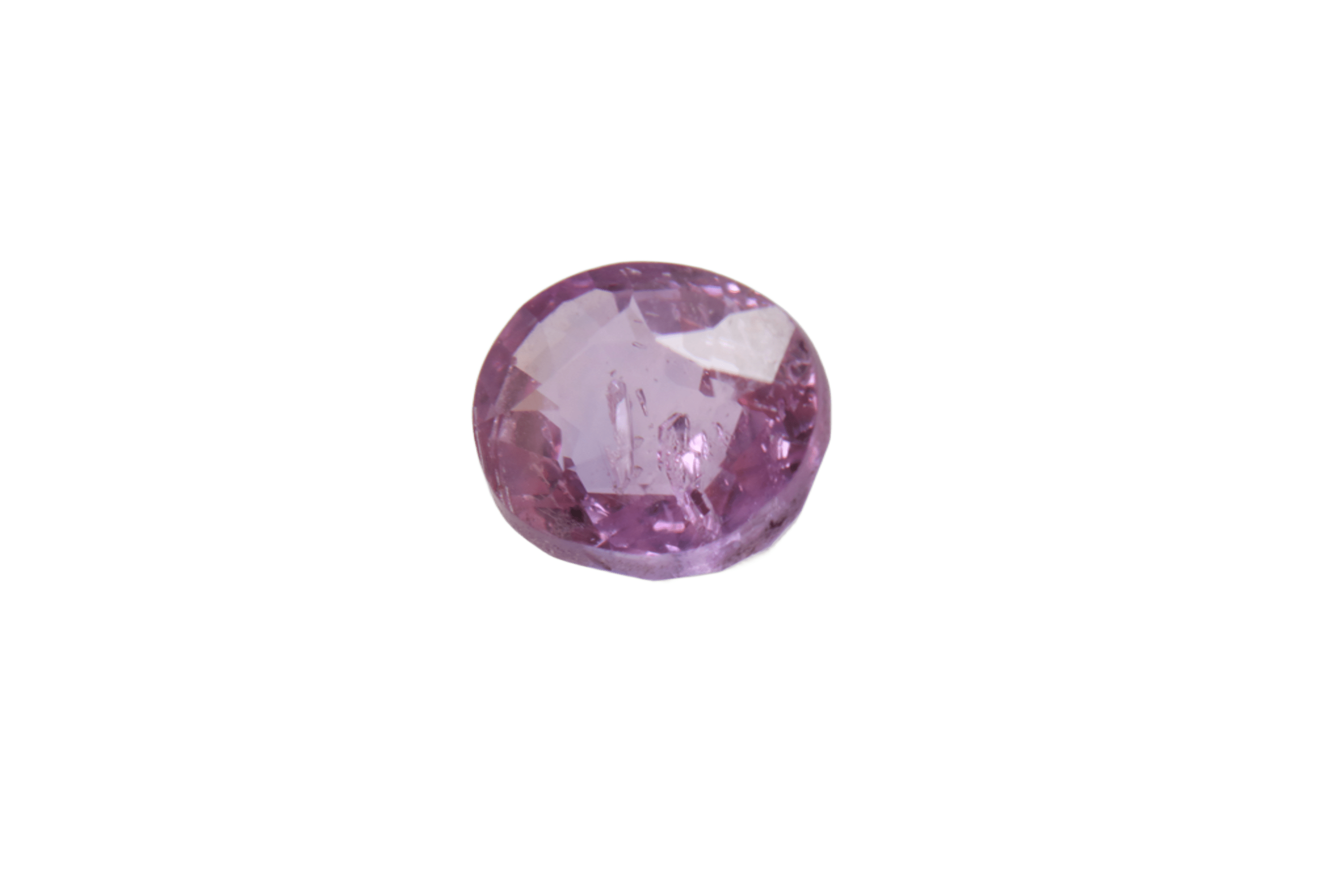 0.9ct Hot Pink Padparadscha VVS Oval Shape (5.8x4.8x3.5 mm) Unheated gemstone from Sri Lanka