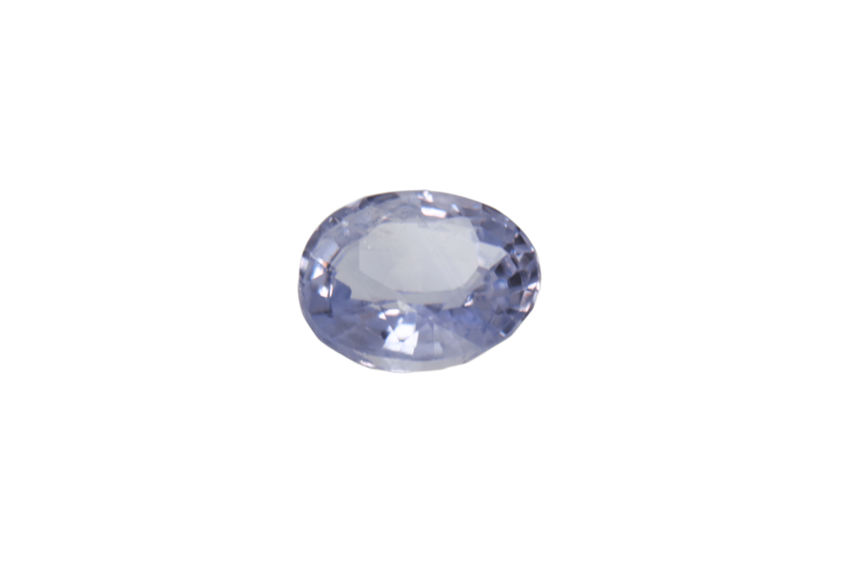 0.8ct Alice Blue Sapphire VVS Oval Shape (5.9x4.8x2.8 mm) Unheated gemstone from Sri Lanka