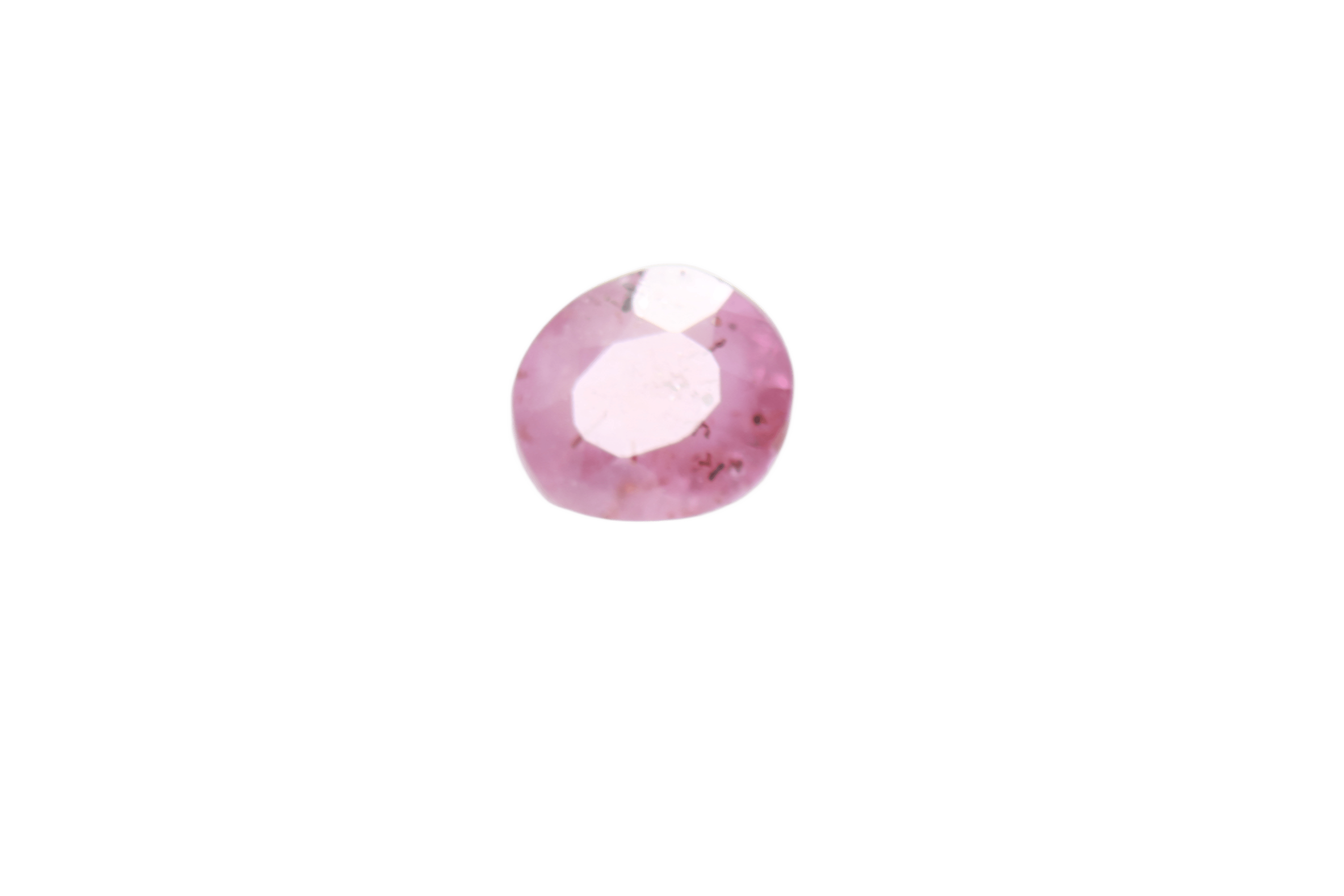 0.5ct Light Pink Padparadscha SI1 Oval Shape (4.9x3.8x2.8 mm) Unheated gemstone from Sri Lanka