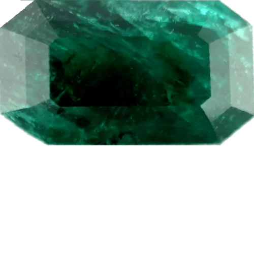 8.95ct Dark Green Emerald Twinning wisp Emerald Shape (14x10x9.4 mm) Unheated gemstone from Zambia