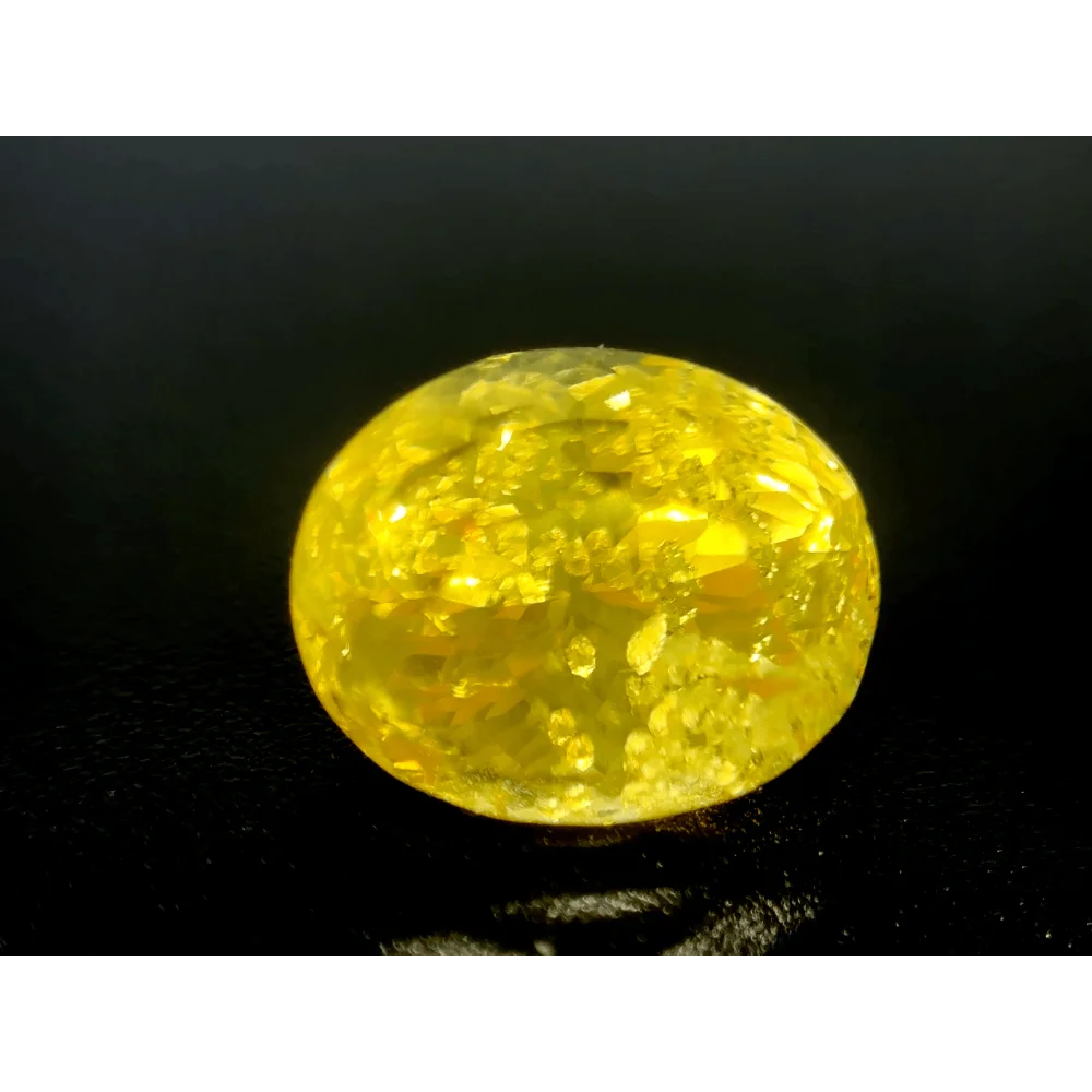 3.7ct Yellow Sapphire SI2 Oval Shape (9.8x7.5x7.2 mm) UNHEATED gemstone