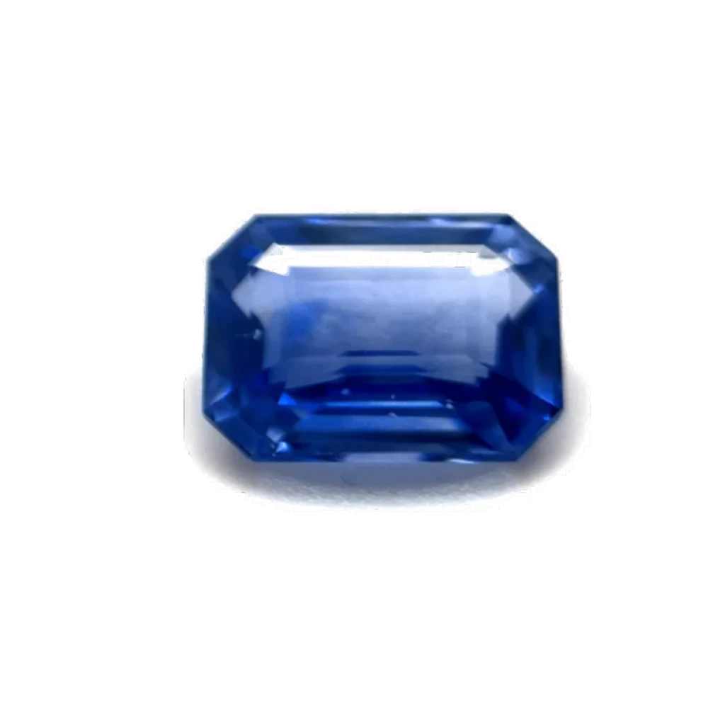 1.3ct Blue Sapphire Flawless (fl) Emerald Shape (7.1x4x3 mm) Unheated gemstone from Sri Lanka
