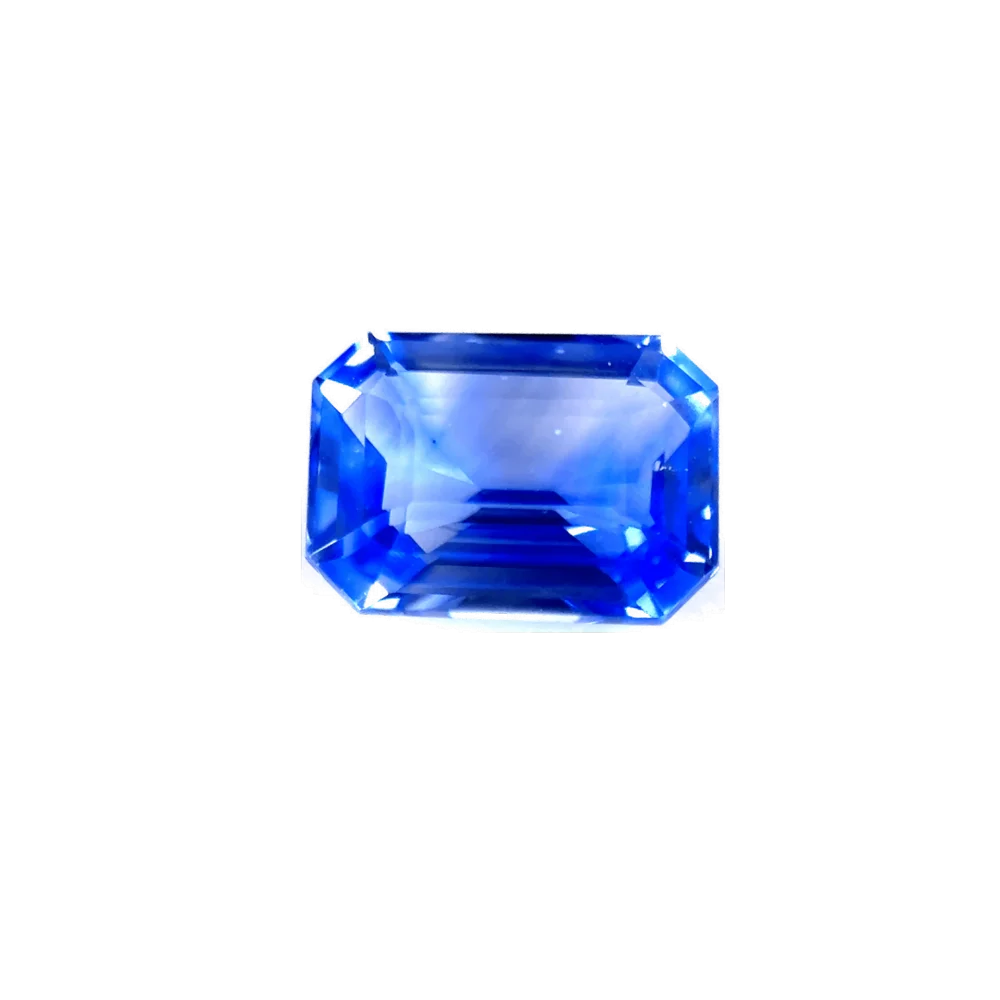 1.3ct Blue Sapphire Flawless (fl) Emerald Shape (7.1x4x3 mm) Unheated gemstone from Sri Lanka