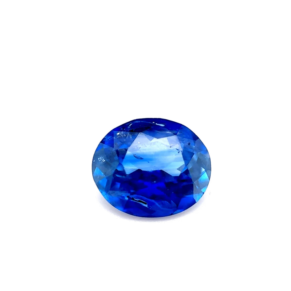 1.35ct Cornflower Blue Sapphire VS (Inclusions not visible to naked eye) Oval Shape (7.2x6.2x3.5 mm) UNHEATED gemstone from Ceylon