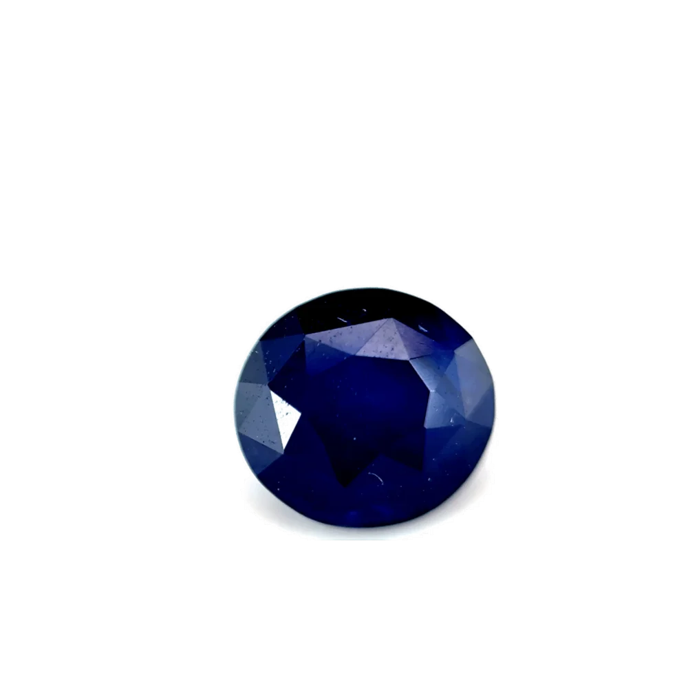 1.2ct Dark Blue Sapphire Vs Oval Shape (5.9x5.5x4.5 mm) HEATED gemstone from Ceylon