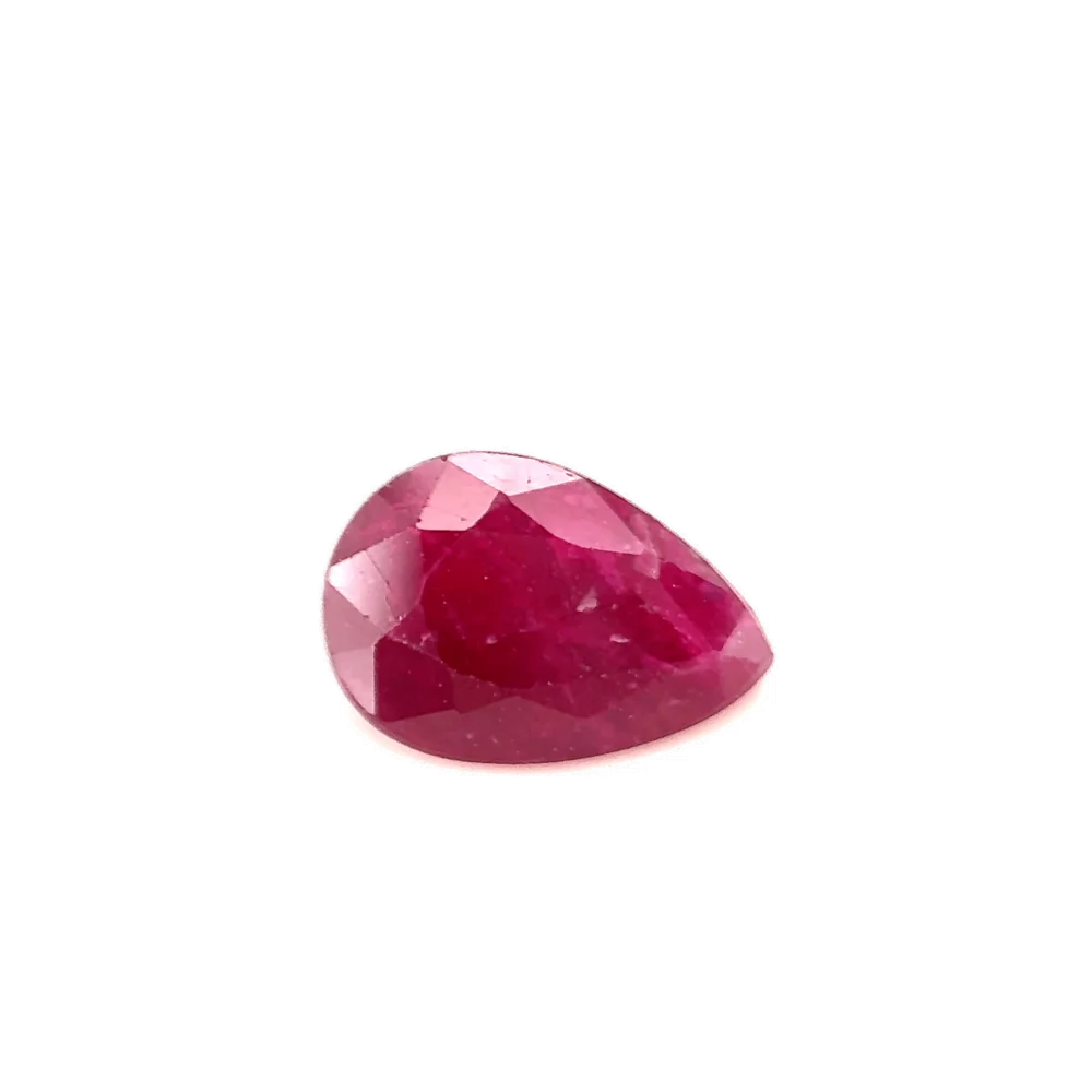 1.05ct Red Ruby Vs Pear Shape (7.3x5x3.2 mm) UNHEATED gemstone from Ceylon