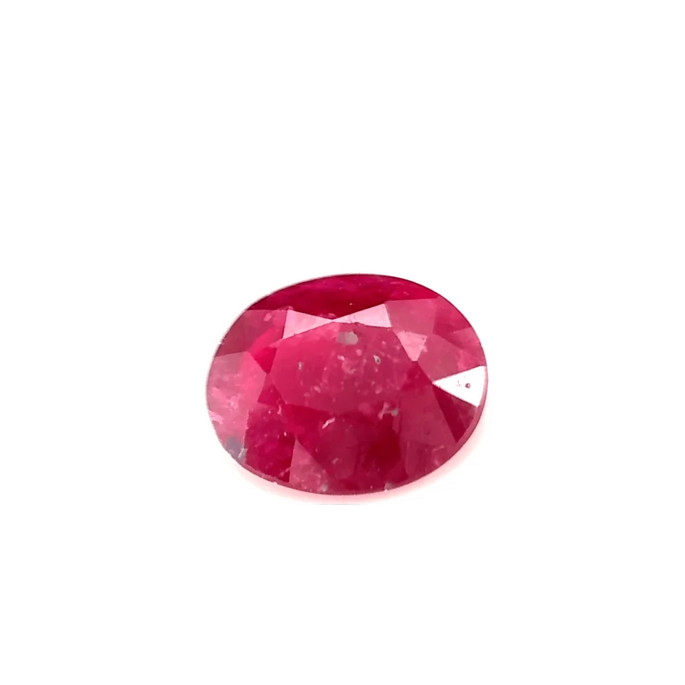 0.95ct Red Ruby Vs Oval Shape (6.8x5.7x2.5 mm) UNHEATED gemstone from Ceylon