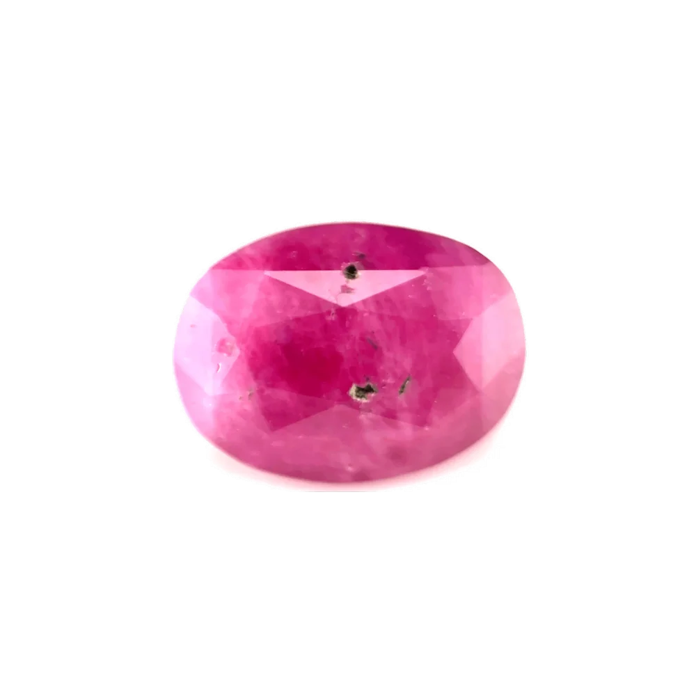 3ct Pale Violet Red Ruby Tooth decay Cushion Shape (8.7x6.4x5.5 mm) UNHEATED gemstone from Ceylon