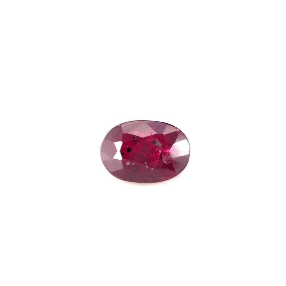 0.65ct Red Ruby Vs Oval Shape (5.7x4x2.7 mm) UNHEATED gemstone from Ceylon