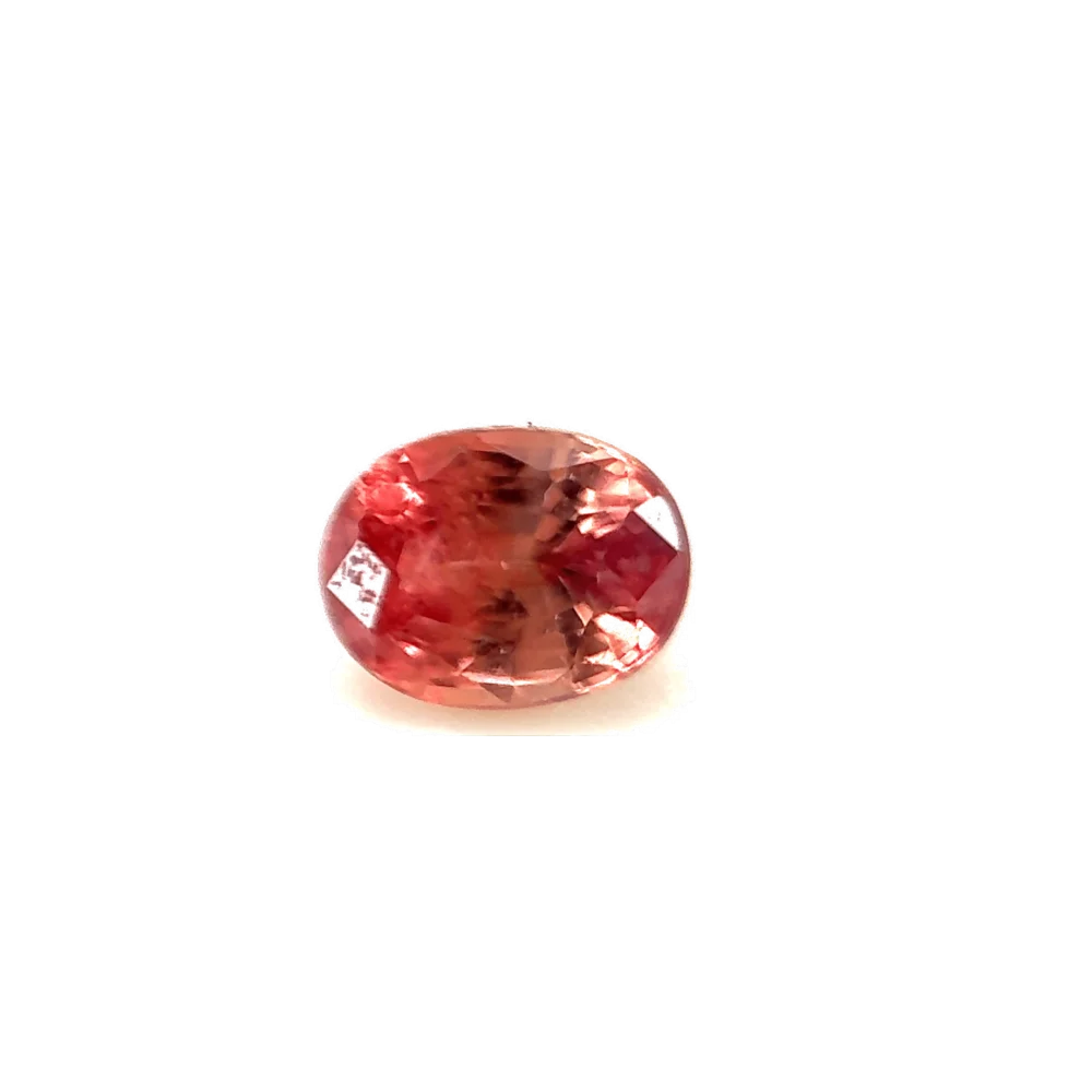 0.45ct Salmon Pink Padparadscha Vs Oval Shape (4.6x3.5x2.6 mm) UNHEATED gemstone from Ceylon