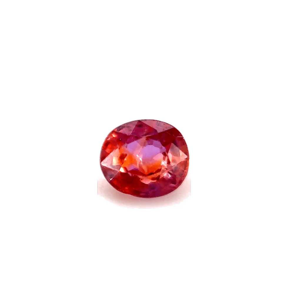 0.4ct Salmon Pink Padparadscha Vs Oval Shape (4.3x3.9x2.4 mm) UNHEATED gemstone from Ceylon