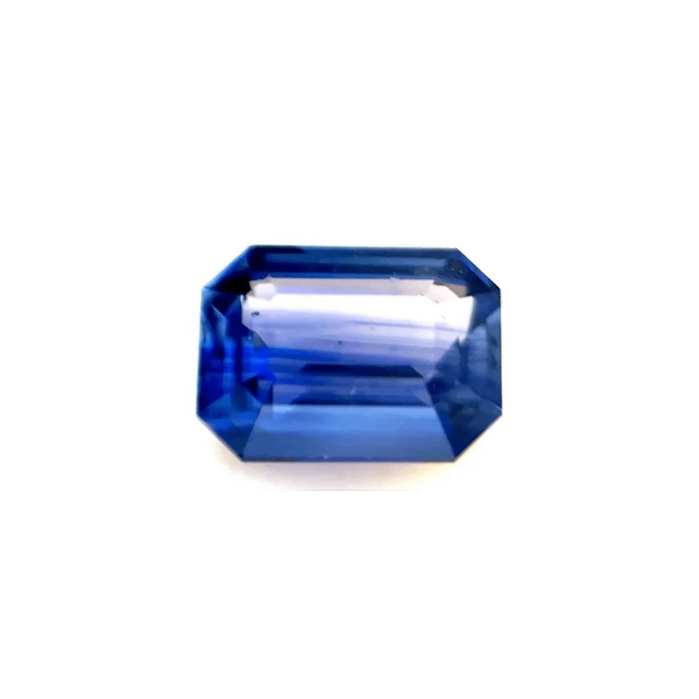1.05ct Blue Sapphire VVS Emerald Shape (6.4x4.7x2.9 mm) UNHEATED gemstone from Ceylon