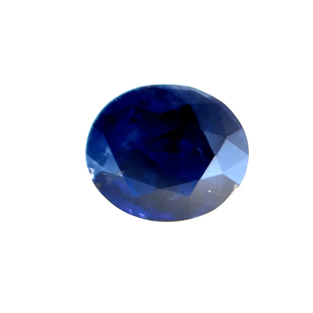1.25ct Dark Blue Sapphire Vs Oval Shape (6.4x5.4x3.7 mm) HEATED gemstone from Ceylon