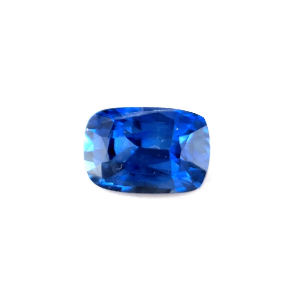 0.85ct Blue Sapphire VVS Cushion Shape (5.9x4x3 mm) UNHEATED gemstone from Ceylon