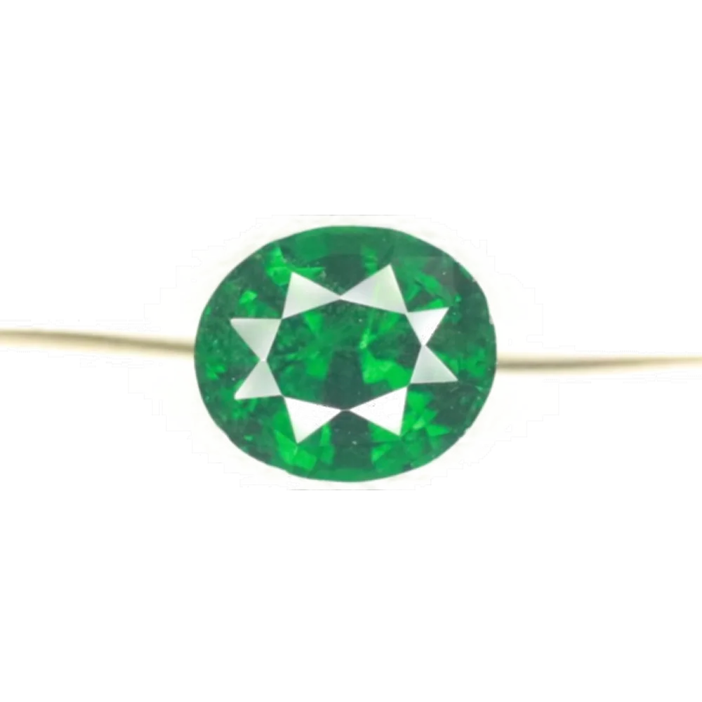 1.98ct Tsavorite Garnet Forest Green Vs Oval Shape (7.82x6.63x5.11 mm) UNHEATED gemstone from Ceylon