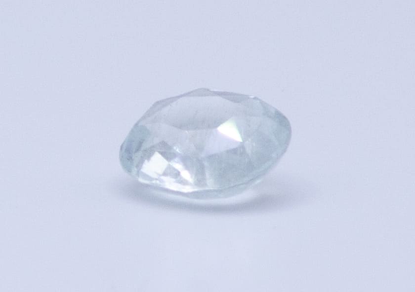 2ct Floral White Quartz VVS Radiant Shape (8.9x7.9x4.7 mm) Unheated gemstone from Sri Lanka