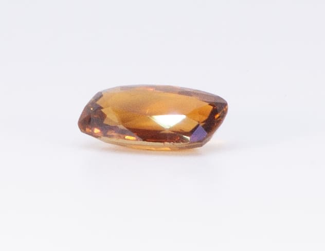 3ct Orange Citrine VVS Emerald Shape (12.1x7.4x4.1 mm) Unheated gemstone from Sri Lanka