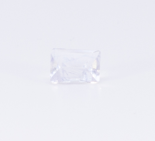 1.1ct White Aquamarine VVS Princess Shape (6.9x5.8x3.8 mm) Unheated gemstone from Sri Lanka