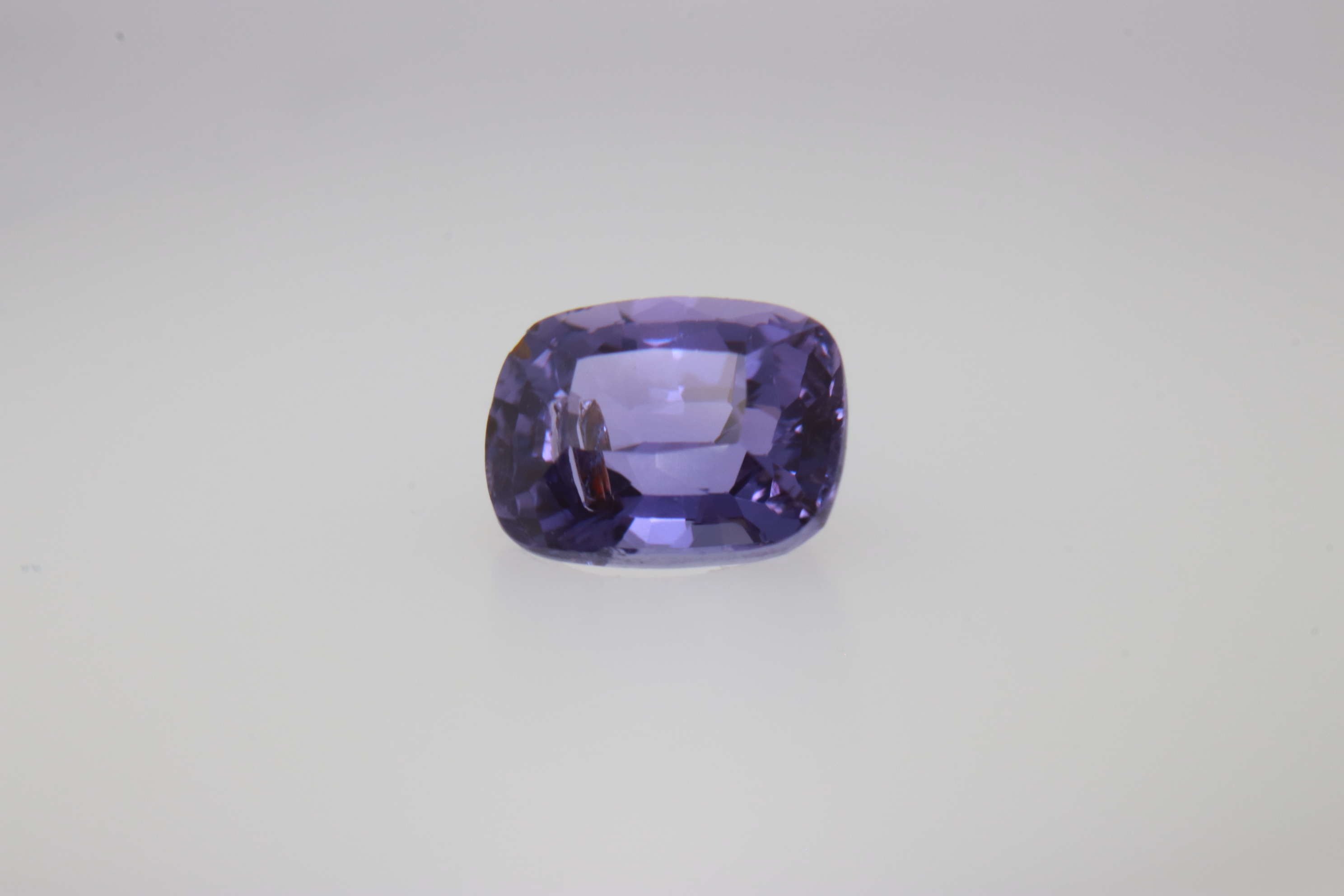 0.85ct Purple Sapphire VSI Fancy Cushion Shape (5.6x4.2x3.3 mm) Unheated gemstone from Sri Lanka