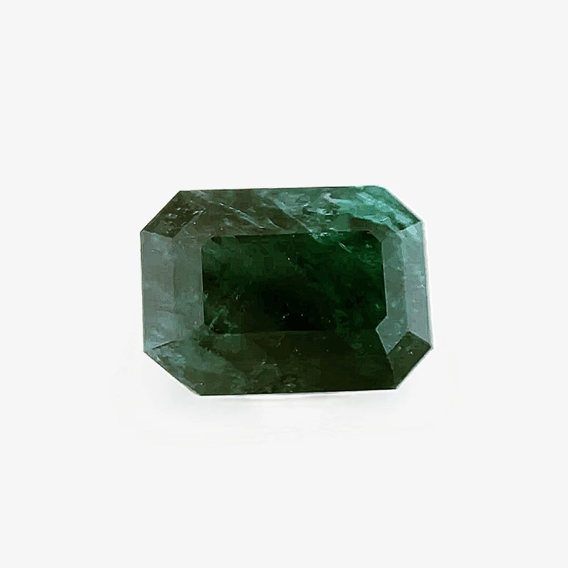 8.95ct Dark Green Emerald Twinning wisp Emerald Shape (14x10x9.4 mm) Unheated gemstone from Zambia
