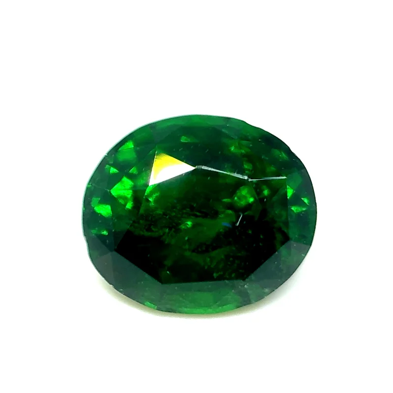 1.98ct Forest Green Garnet Vs Oval Shape (7.82x6.63x5.11 mm) Unheated gemstone from Sri Lanka