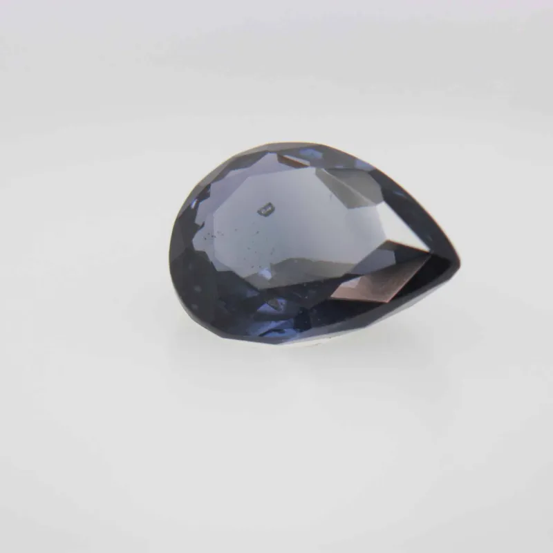 1.4ct Dark Blue Spinel SI1 Pear Shape (6x7.9x3.3 mm) Unheated gemstone from Ceylon